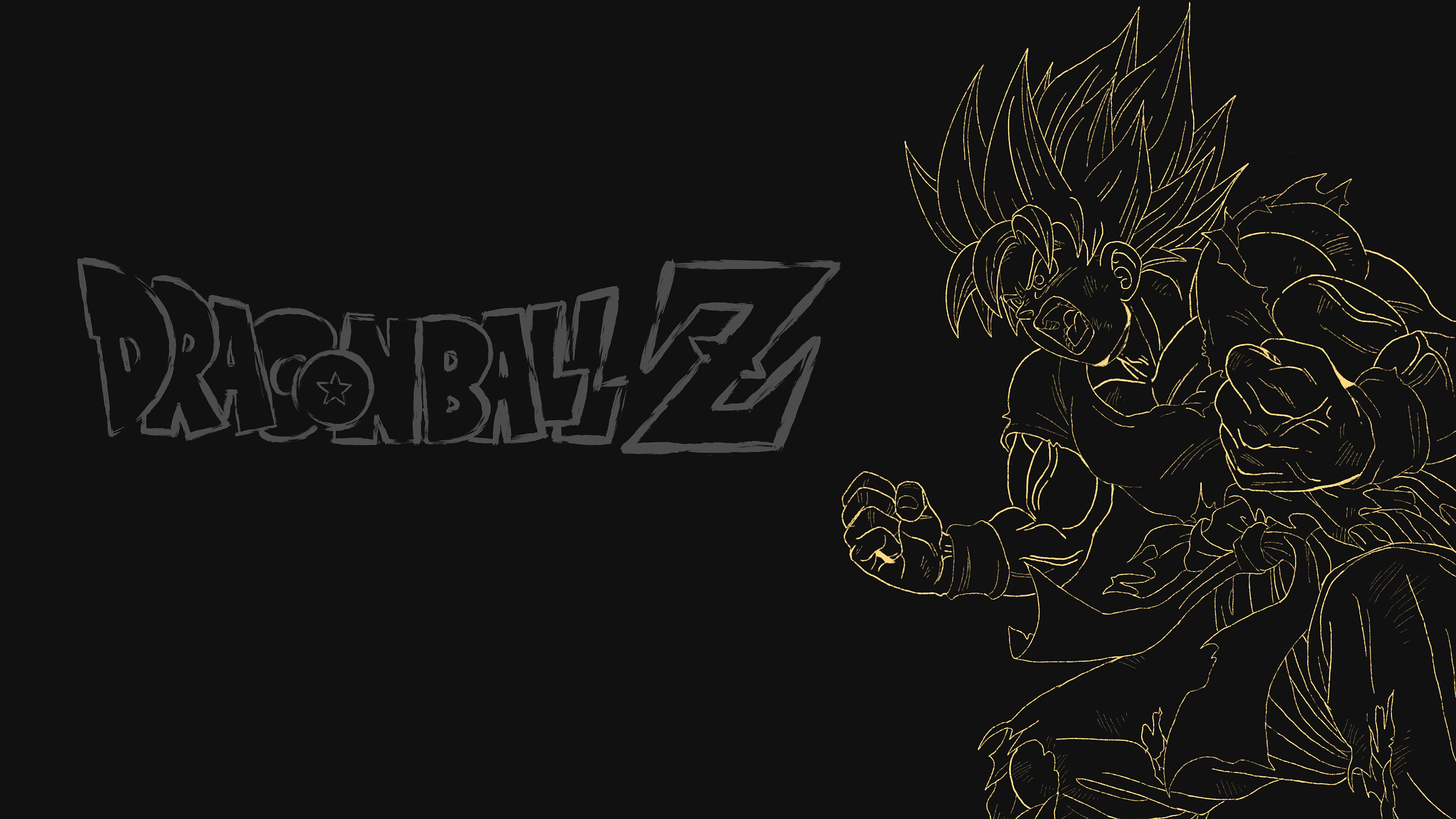 兴趣作画——超级赛亚人孙悟空