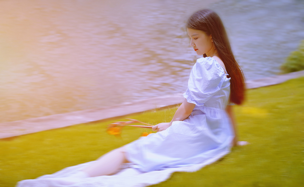 夏日少女人像写真