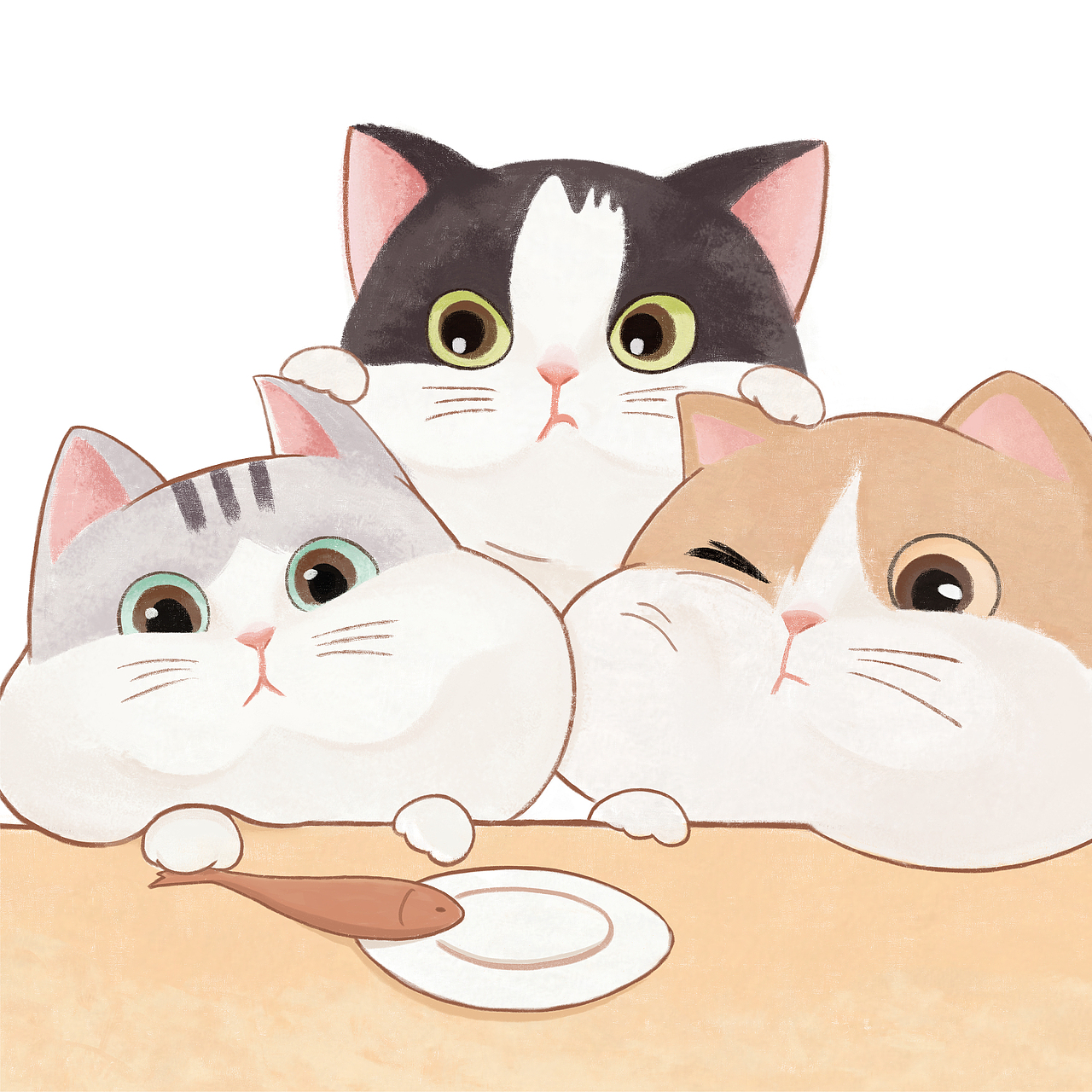 插画习作 猫猫（图ZMjc2NzM1OTYw） - 创作习作 - 站酷设计师叶语原创素材 - 站酷ZCOOL