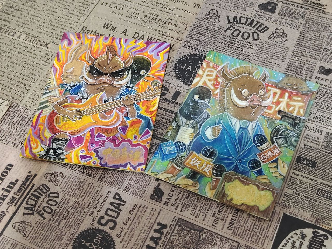 中国奇谭手绘作品第二弹！！！（图ZMzU3ODg0ODc2） - 艺术插画 - 站酷设计师咸鱼趣多多原创素材 - 站酷ZCOOL