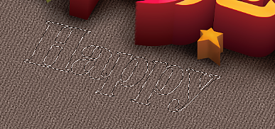 选出来以后把字隐藏。然后找到地毯那个层，ctrl+j粘一个出来，然后复制出多个，变化不同大小