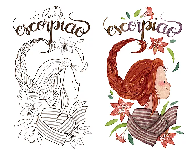 女孩卡通形象（图ZODgzOTk5NDA=） - 创作习作 - 站酷设计师Darc陈缅芙原创素材 - 站酷ZCOOL