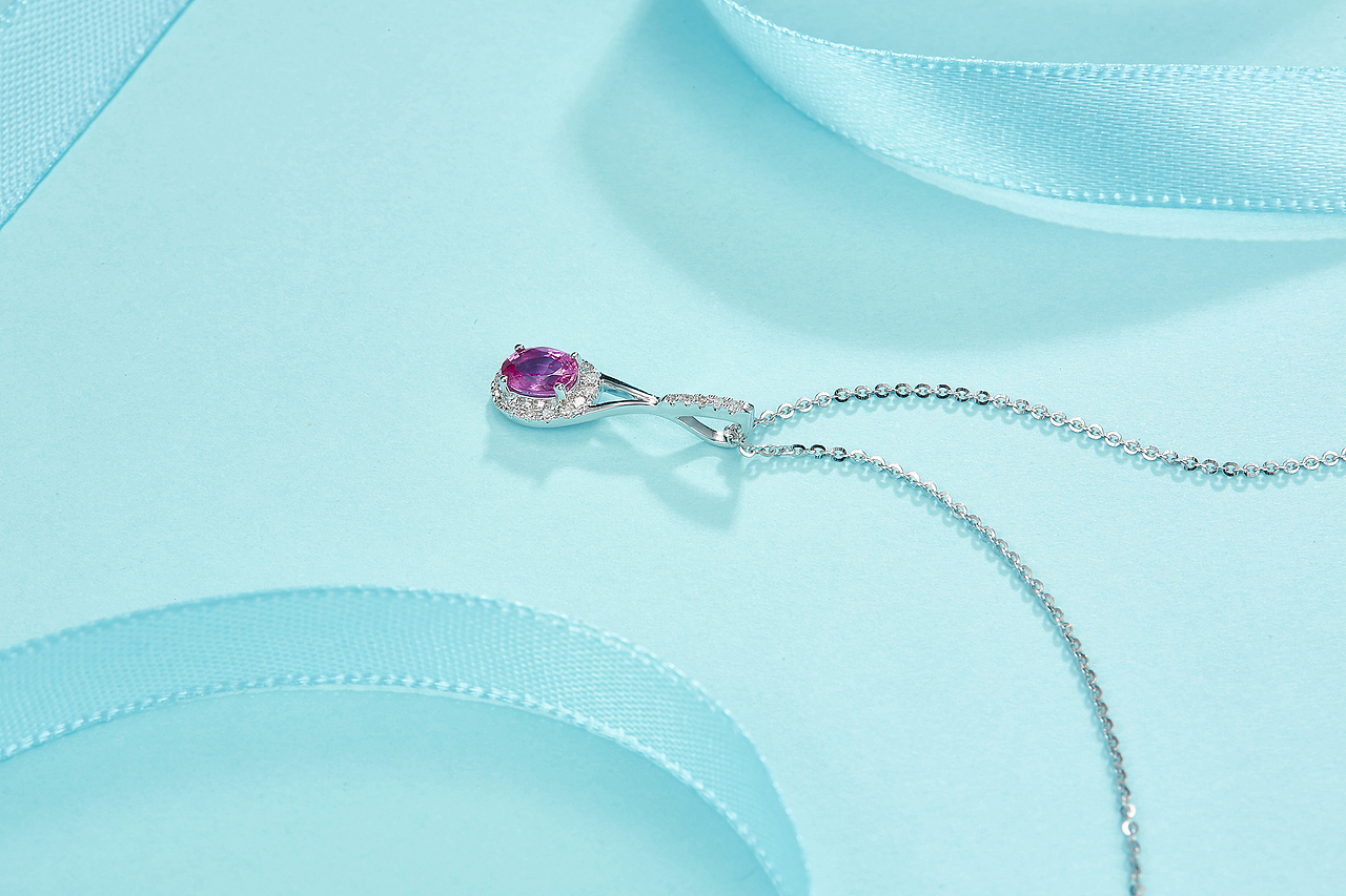 商业珠宝青色场景摄影拍摄