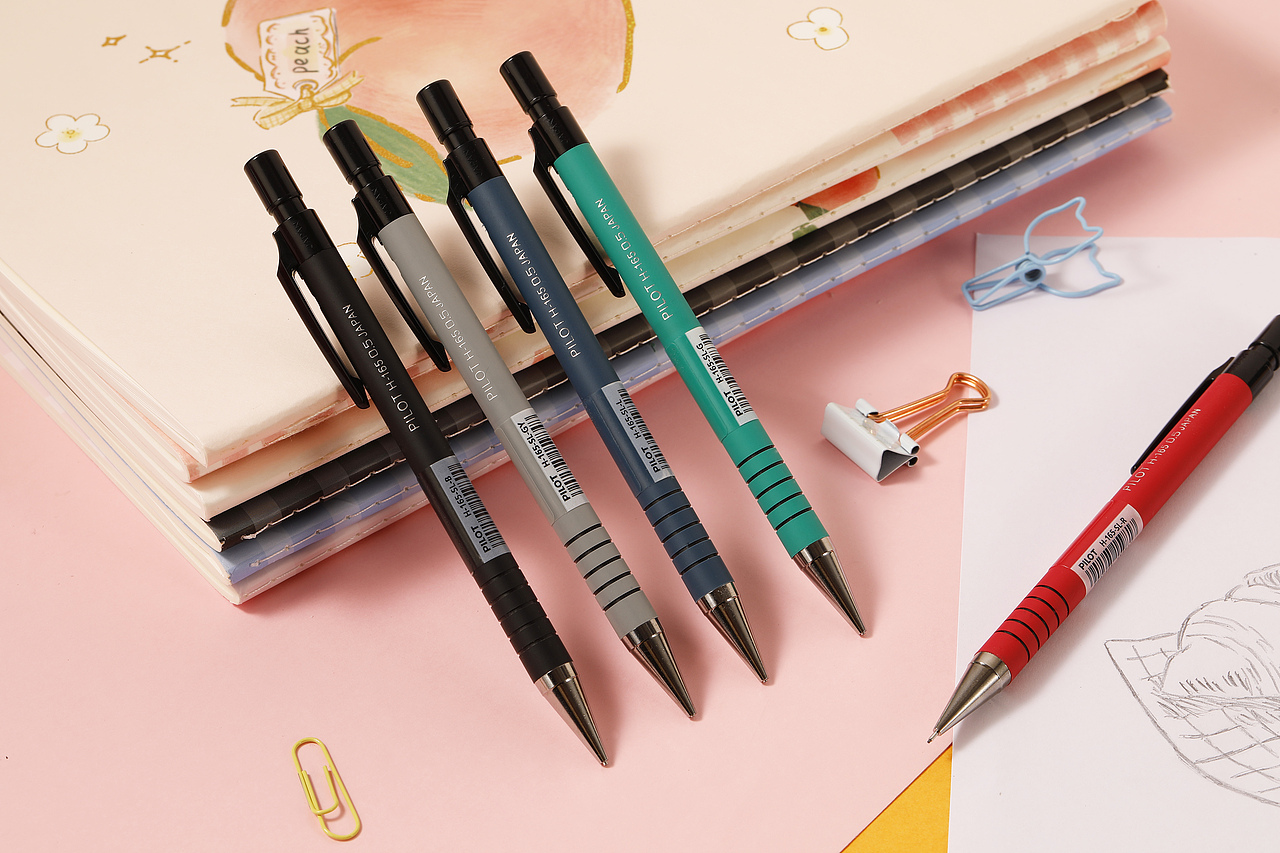 深圳自动铅笔拍摄 圆珠笔拍摄 文具拍摄_单方发光-站酷zcool