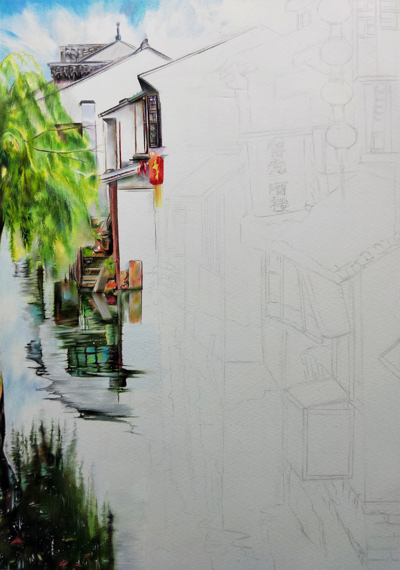 江南_篱梦手绘-站酷zcool