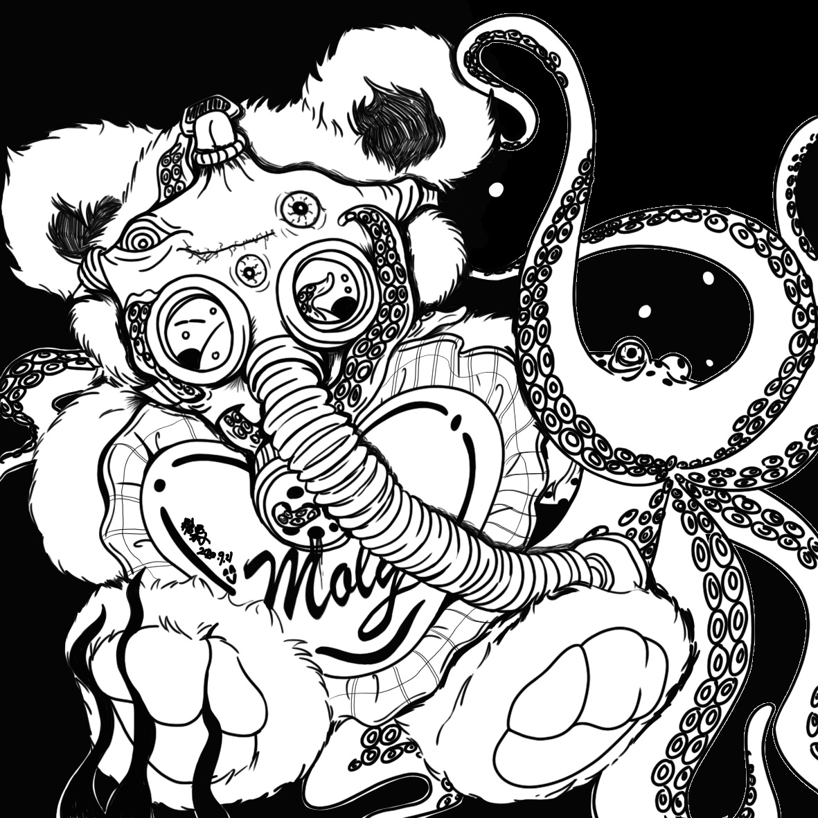 窒息asphyxia|插画|艺术插画|molilizi - 原创作品 - 站酷 (zcool)