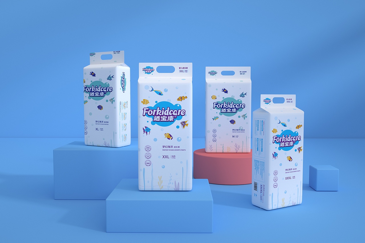 纸尿裤包装展示