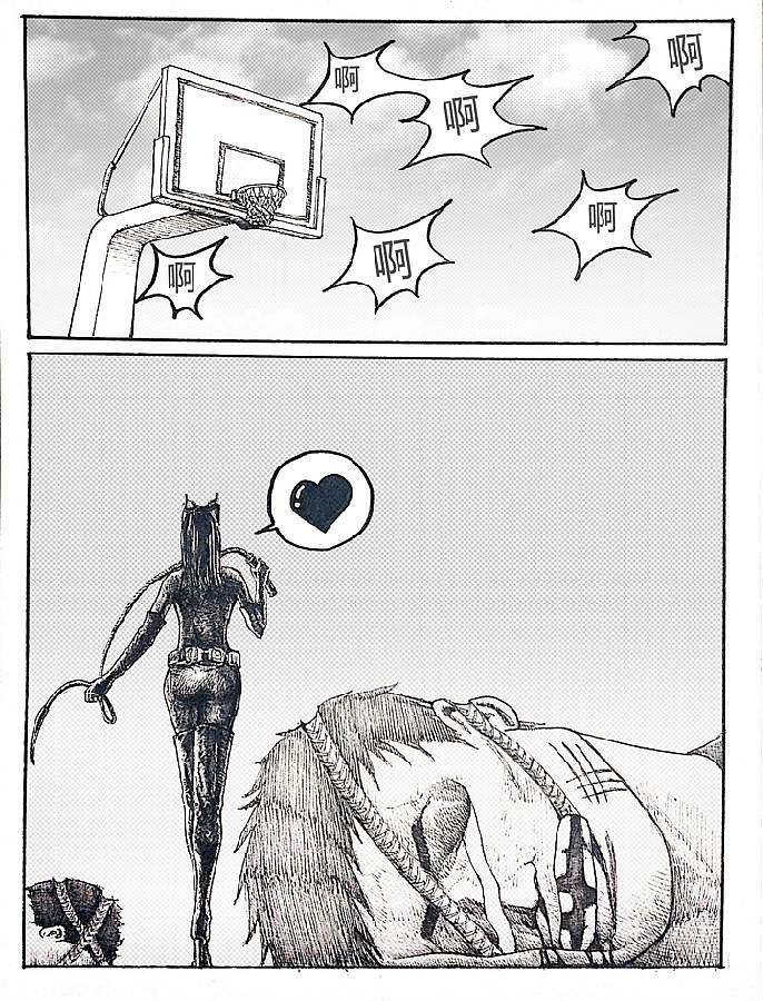超级英雄漫画-篮球场（图ZMTAwMDM3MjA=） - 中/长篇漫画 - 站酷设计师rayree原创素材 - 站酷ZCOOL