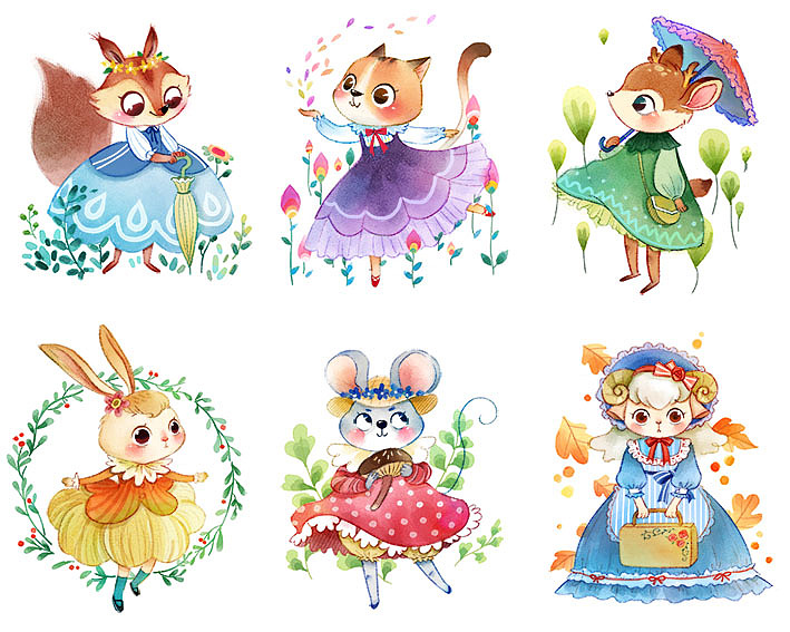 2017作品汇-MOMO插画路