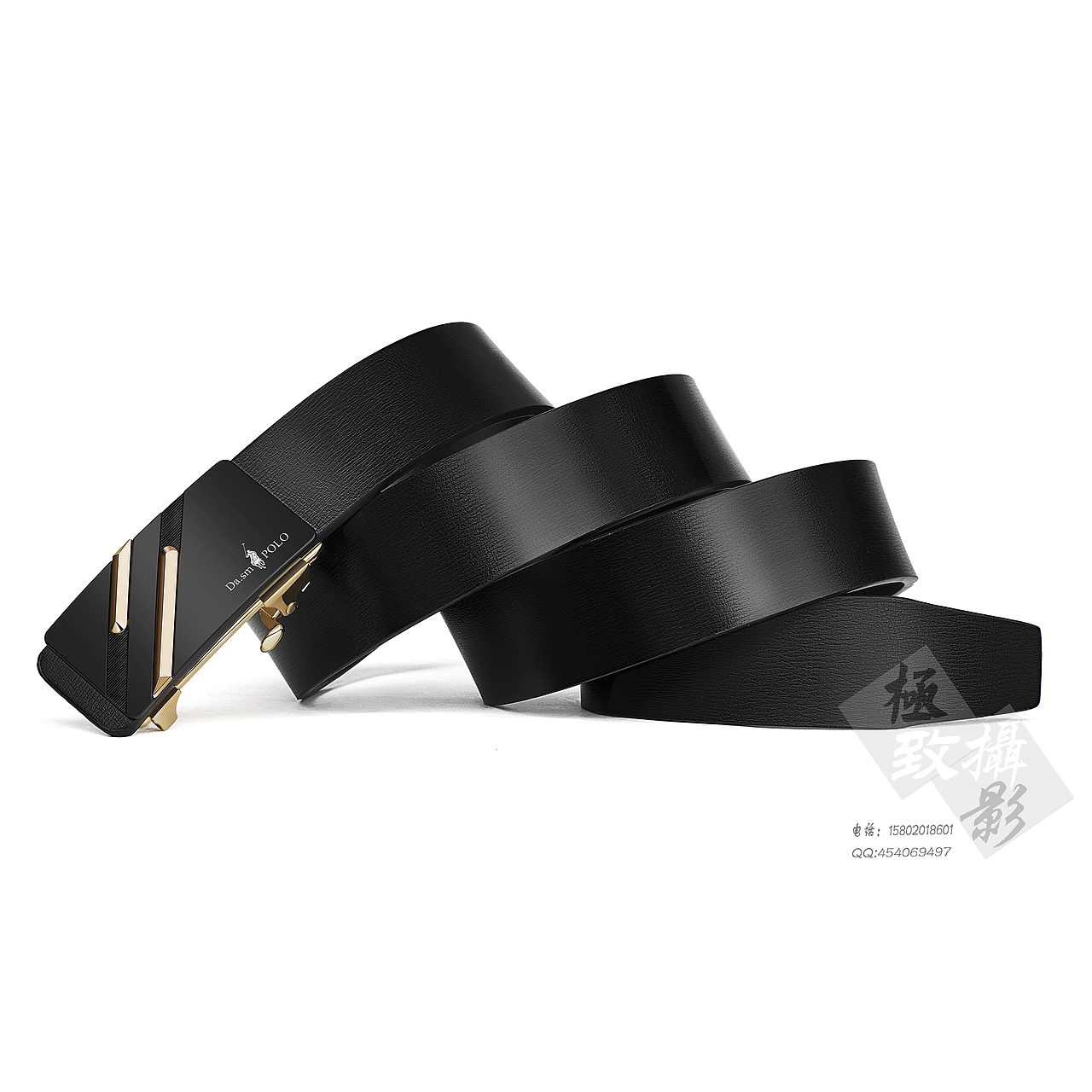 男士皮带场景白底海报详情创意拍摄精修案例