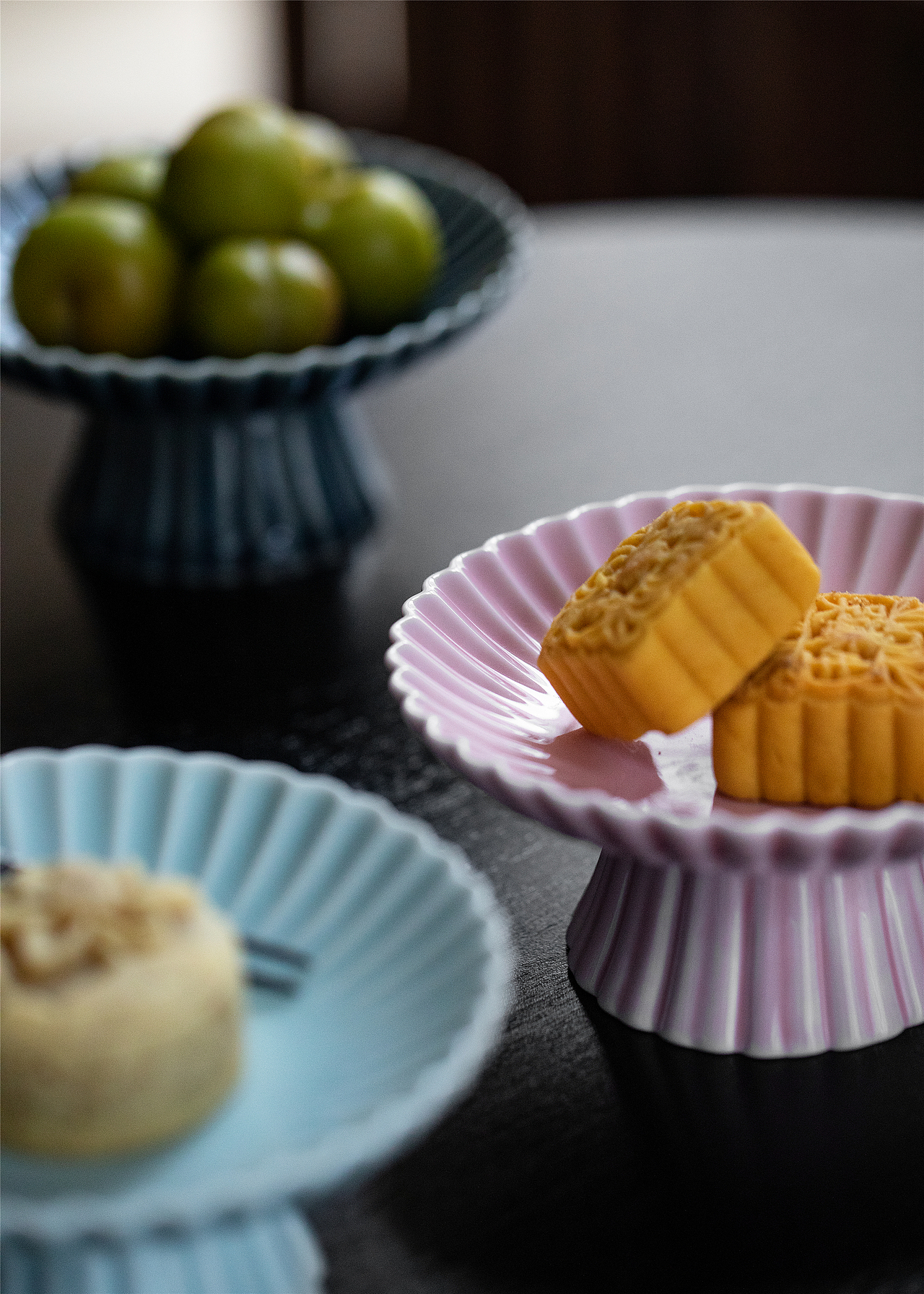 陶瓷茶点盘/茶道茶具配件/小果盘