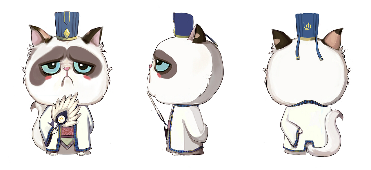 为游久公司设计的卡通形象小妖