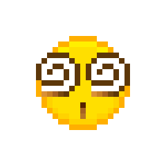 8bit像素小黄脸emoji表情