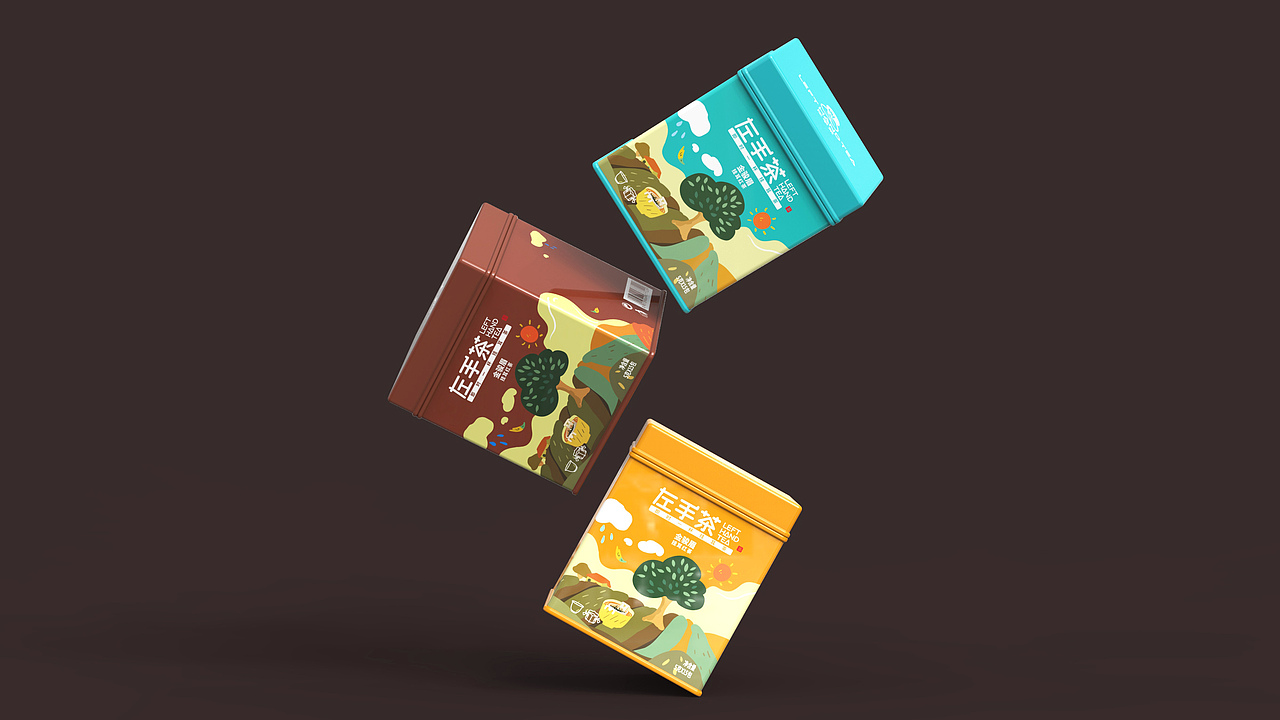 左手茶LOGO及包装设计 | 简约 插画 有趣