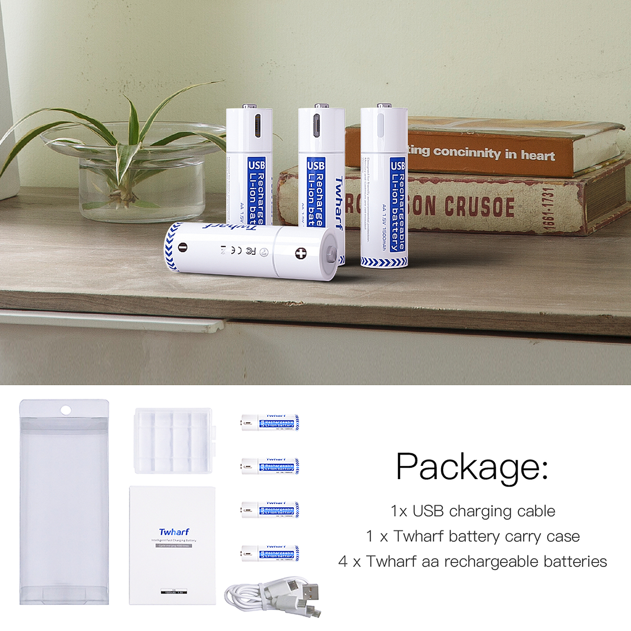 5号USB充电电池-建模渲染