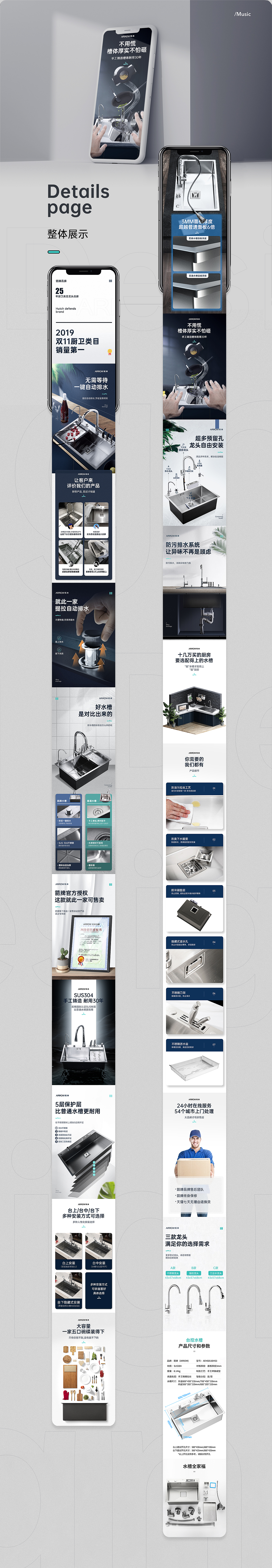 箭牌水槽详情/策划/分享