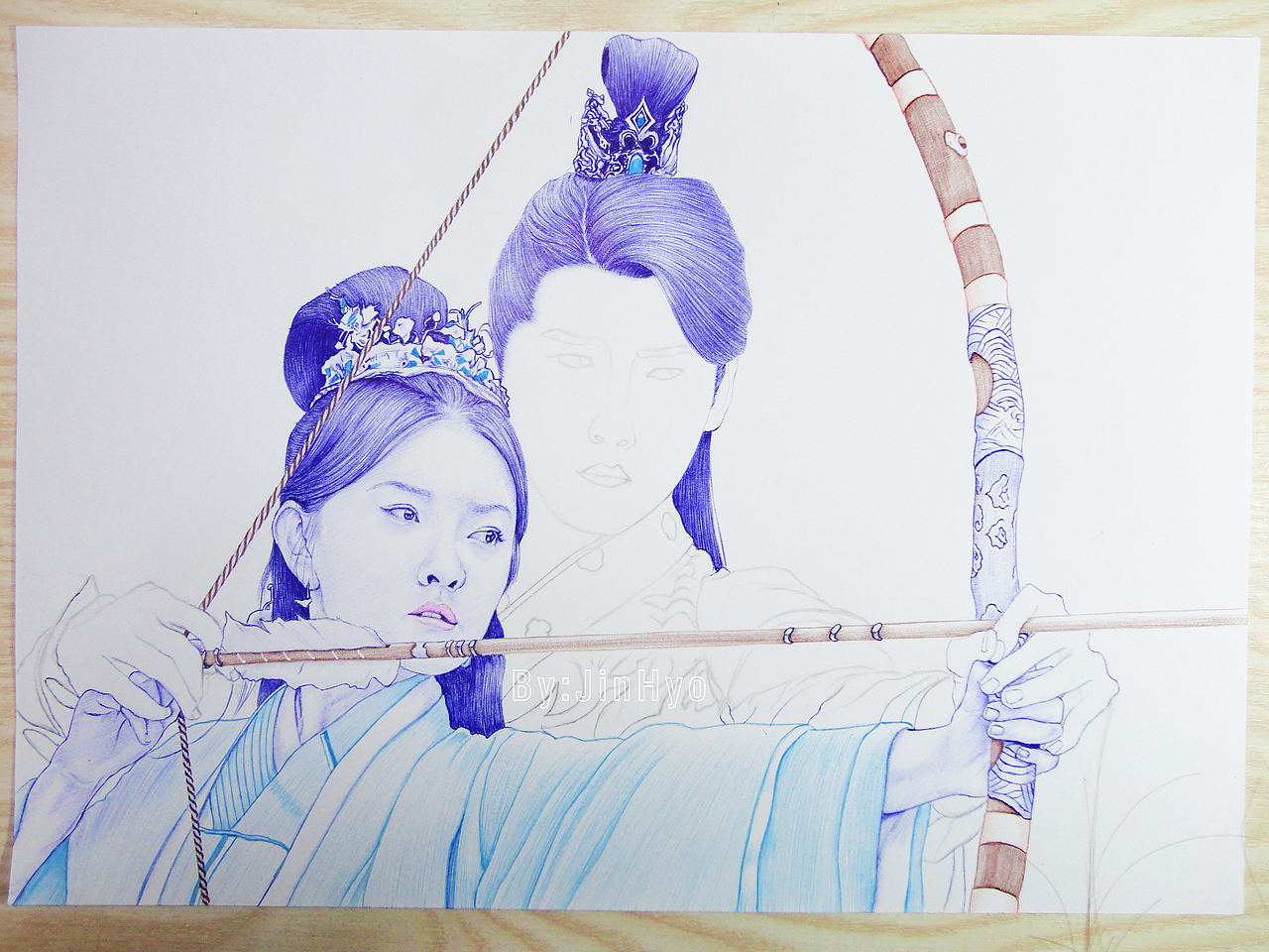 手绘《双世宠妃2》梁洁邢昭林