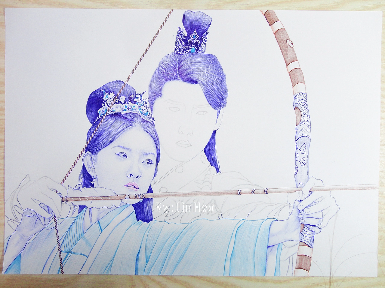 手绘《双世宠妃2》梁洁邢昭林