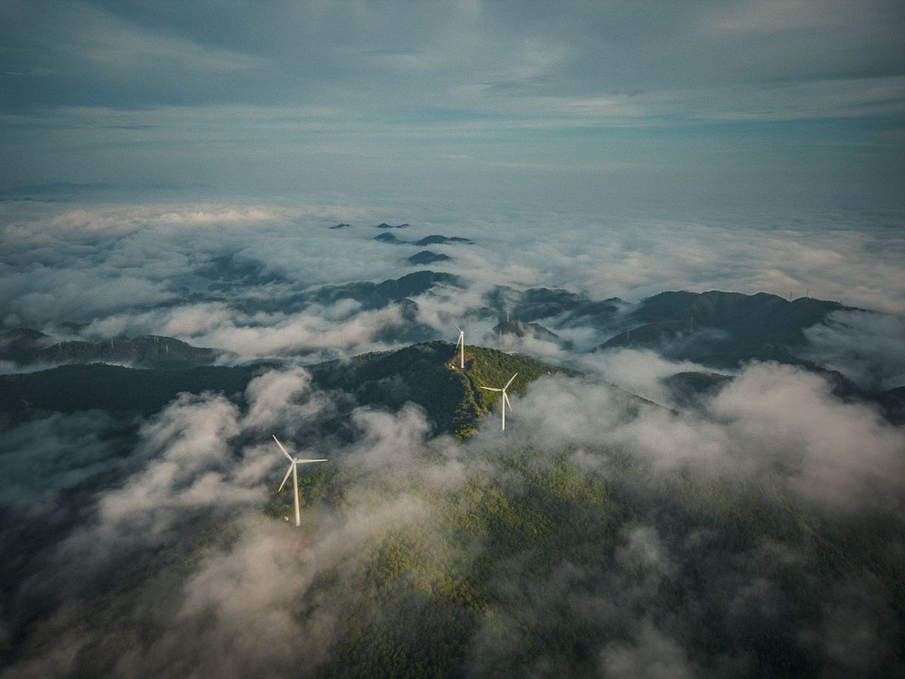 台山风车山--云海