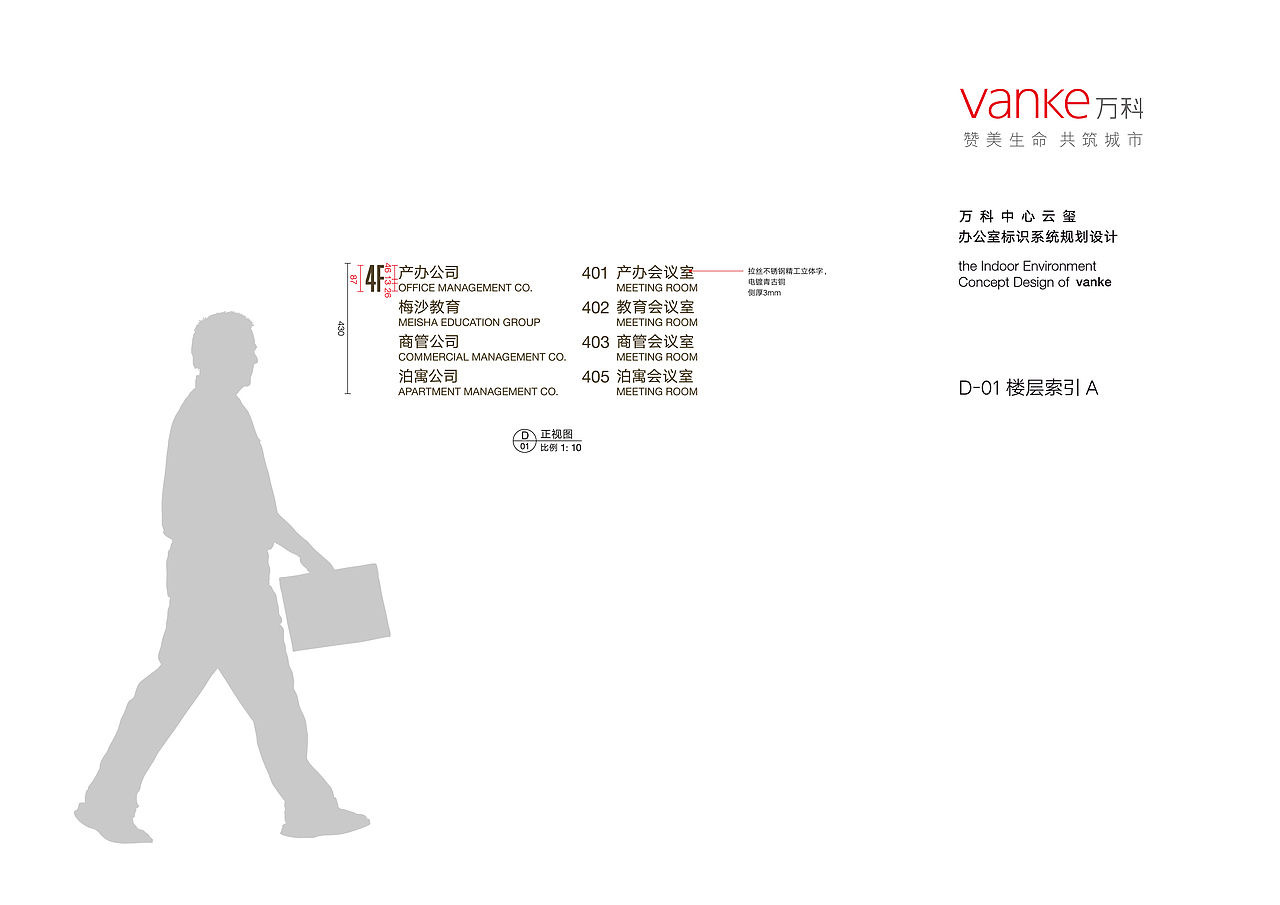 （厦门）万科云玺办公室标识系统规划设计