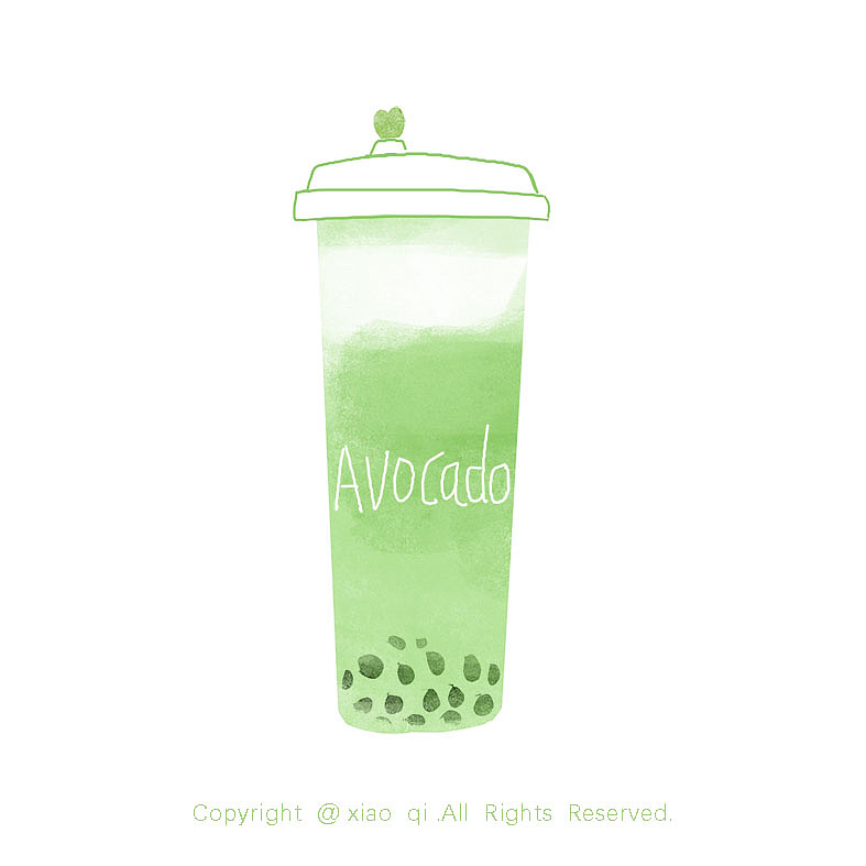 夏日么么茶系列（图ZMTYwMTA0MTky） - 艺术插画 - 站酷设计师山里小七原创素材 - 站酷ZCOOL