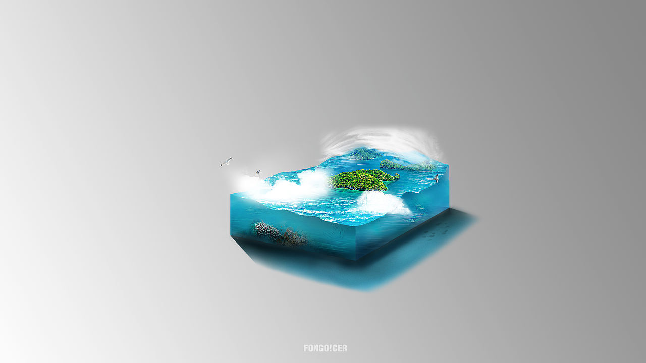 PS合成 迷你场景（图ZOTY3NjA3NDQ=） - 海报 - 站酷设计师fongocer原创素材 - 站酷ZCOOL