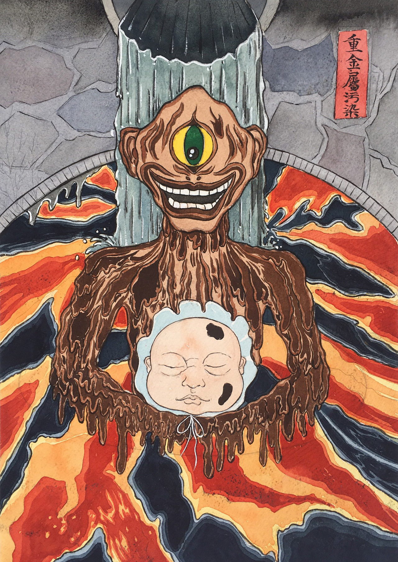 警世物语--主题环保插画设计