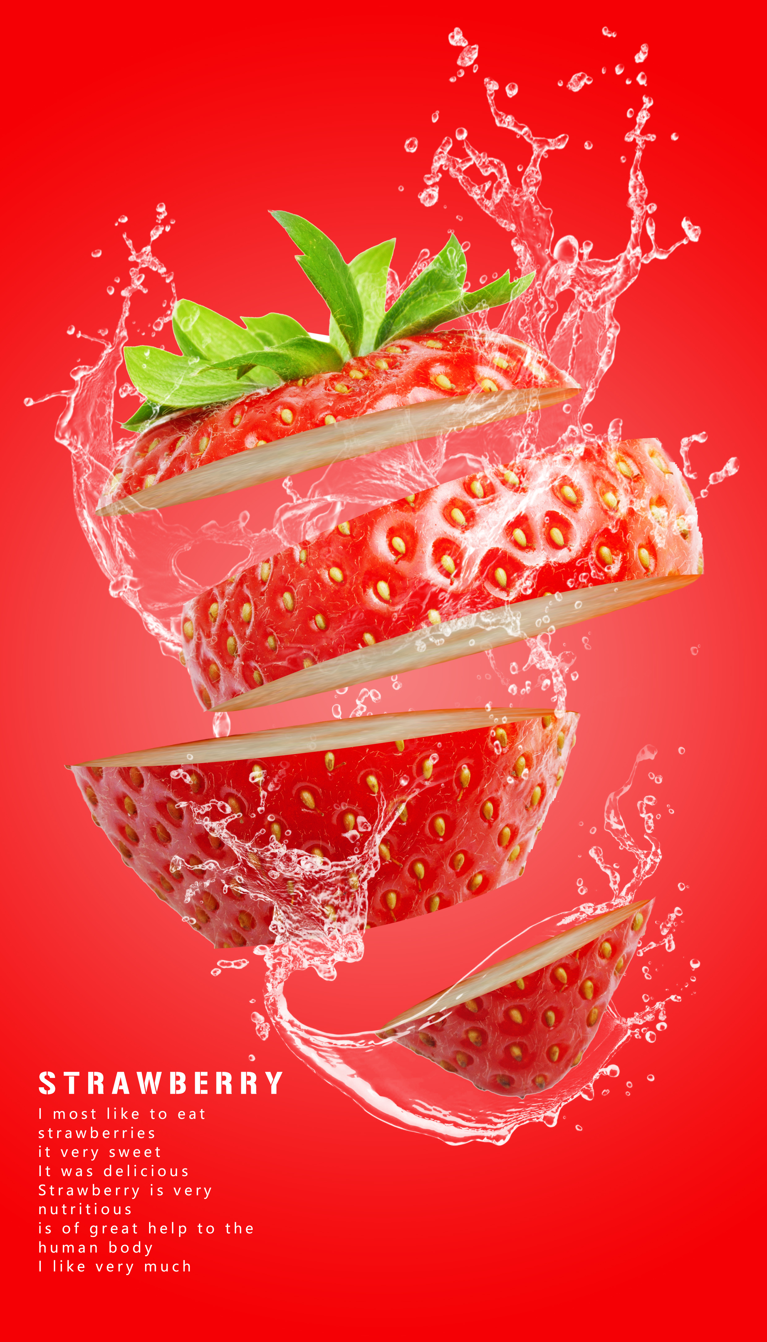 【教程】—切开草莓合成海报