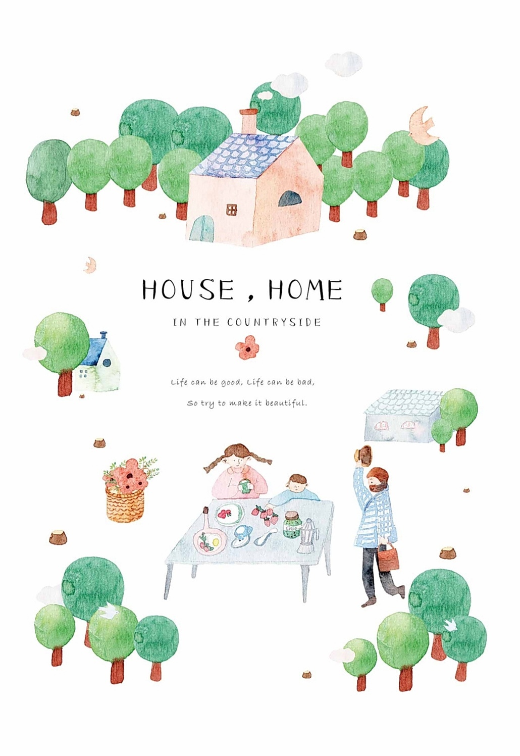 《house，home》插画