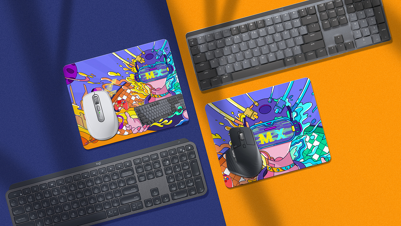 罗技mx海报-工作娱乐两手抓