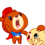 熊小弟动态表情第二弹（压缩包下载）（图ZMTI3NjgwNDg=） - 网络表情 - 站酷设计师爱龙余健原创素材 - 站酷ZCOOL