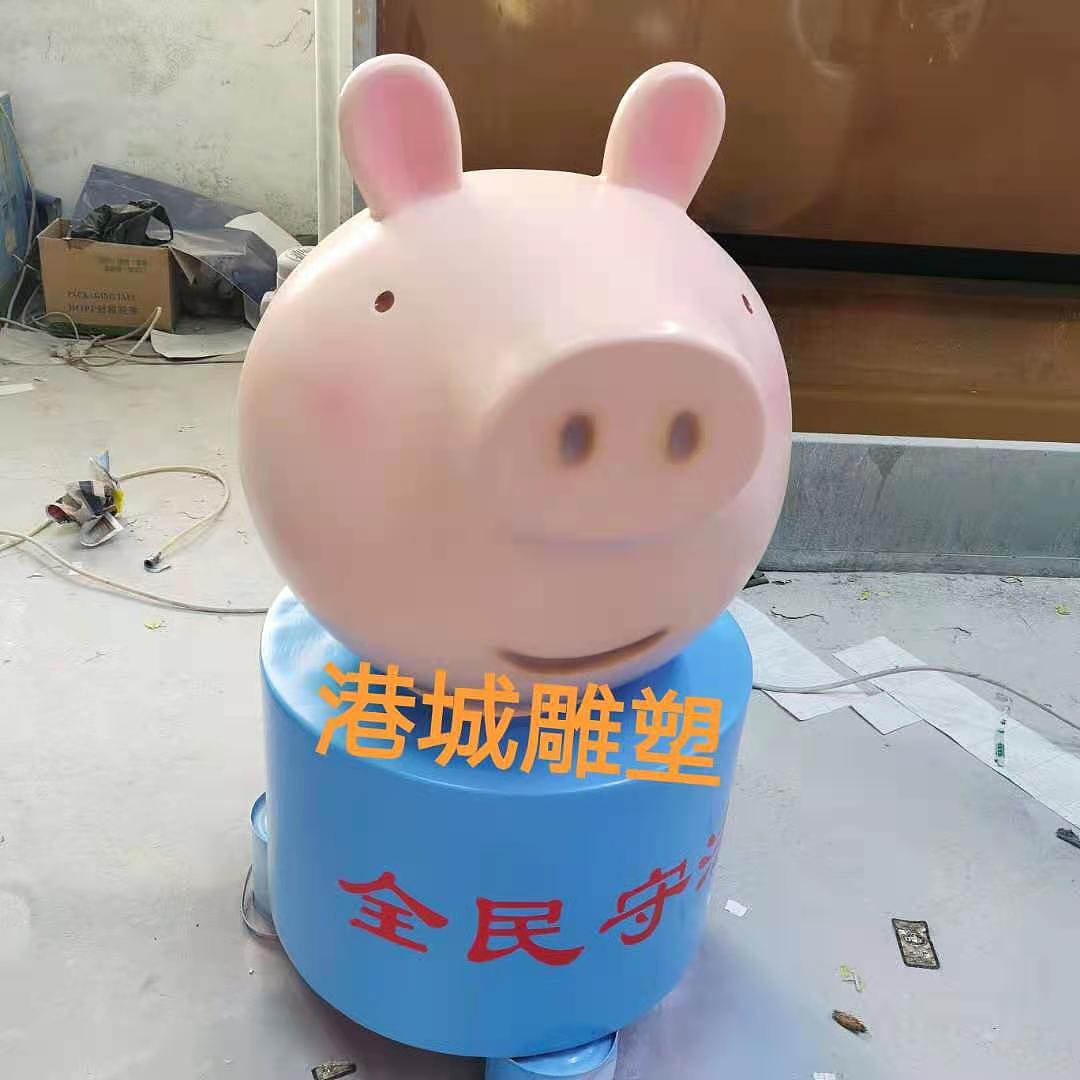 街道法治主题十二生肖玻璃钢卡通动物雕塑定制哪家好