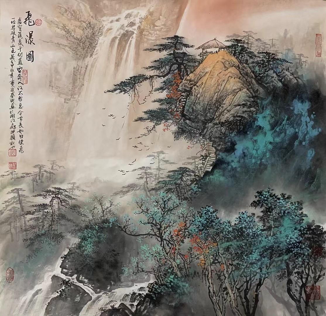 资春城山水画作品多少钱一平尺137187481溜溜