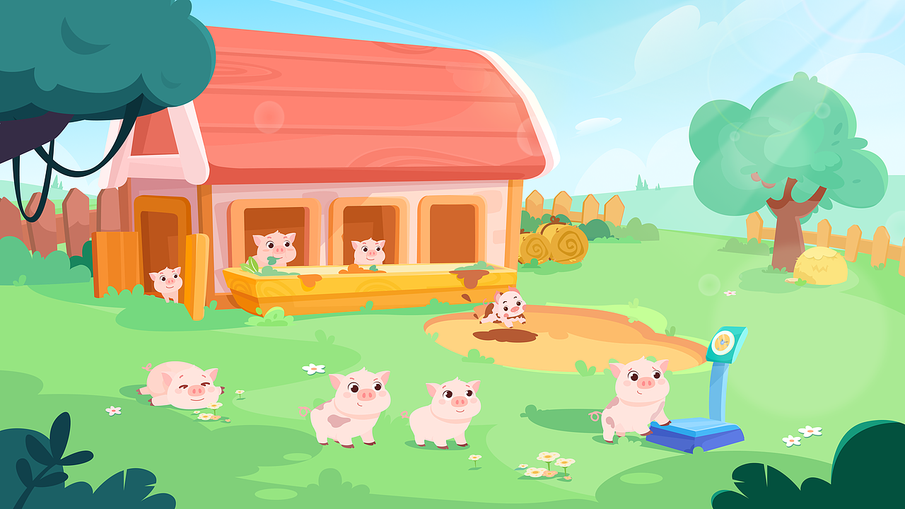 扁平插画，场景插画（图ZMjkyODYxMDg4） - 游戏原画 - 站酷设计师Suan甸甸原创素材 - 站酷ZCOOL