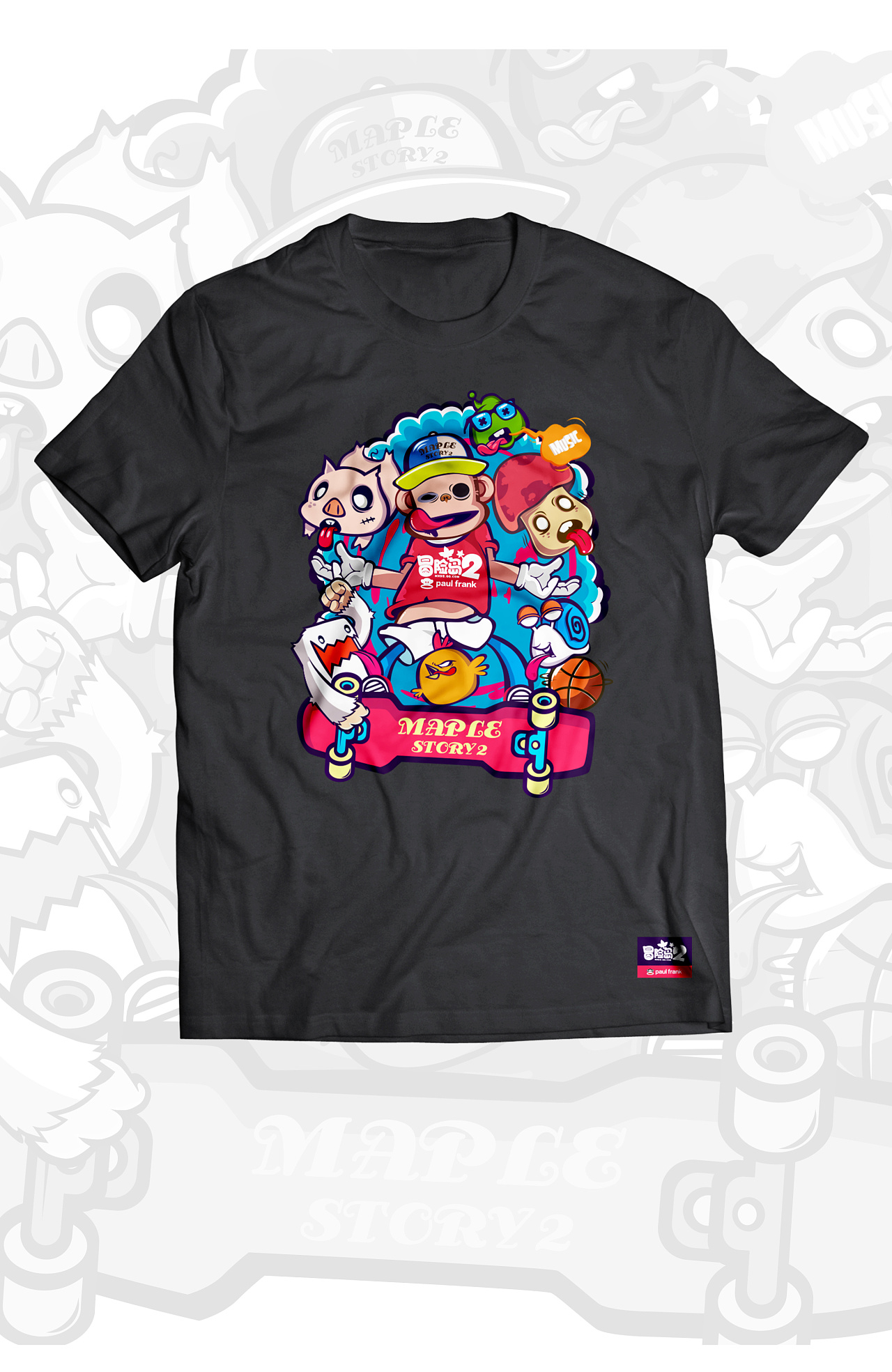 《冒险造型师 - 冒险岛2&paul frank联名款服装图案设计征集》