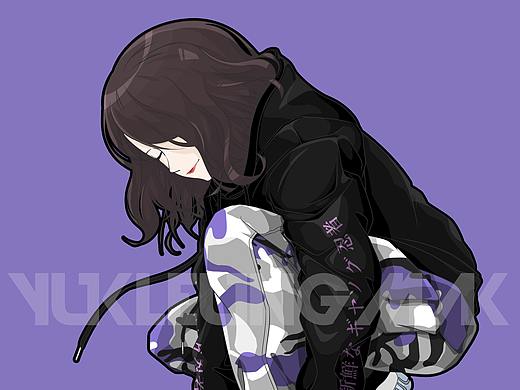 SNKRgirl人像插画(已商用)