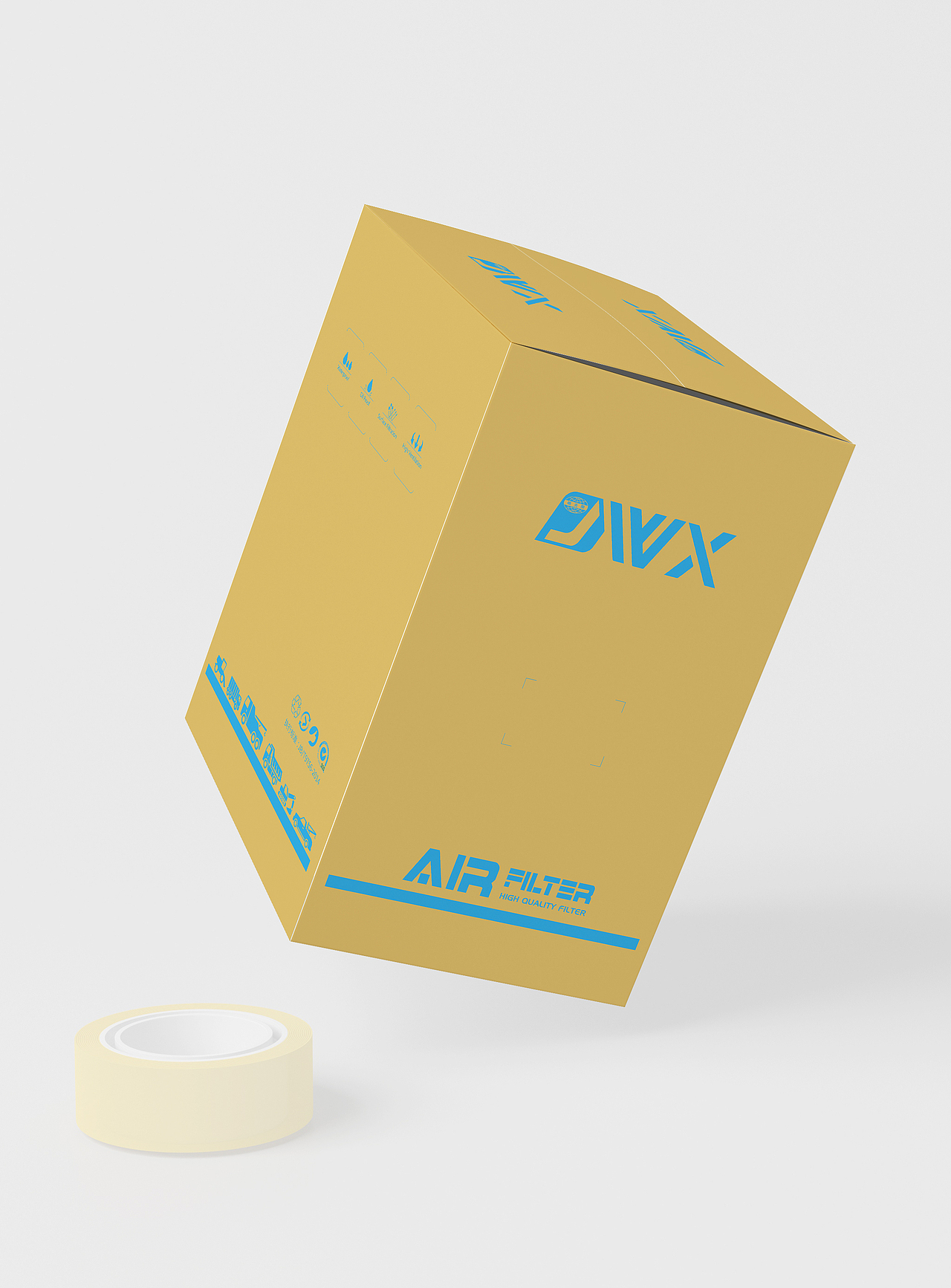 疆无限空滤包装设计