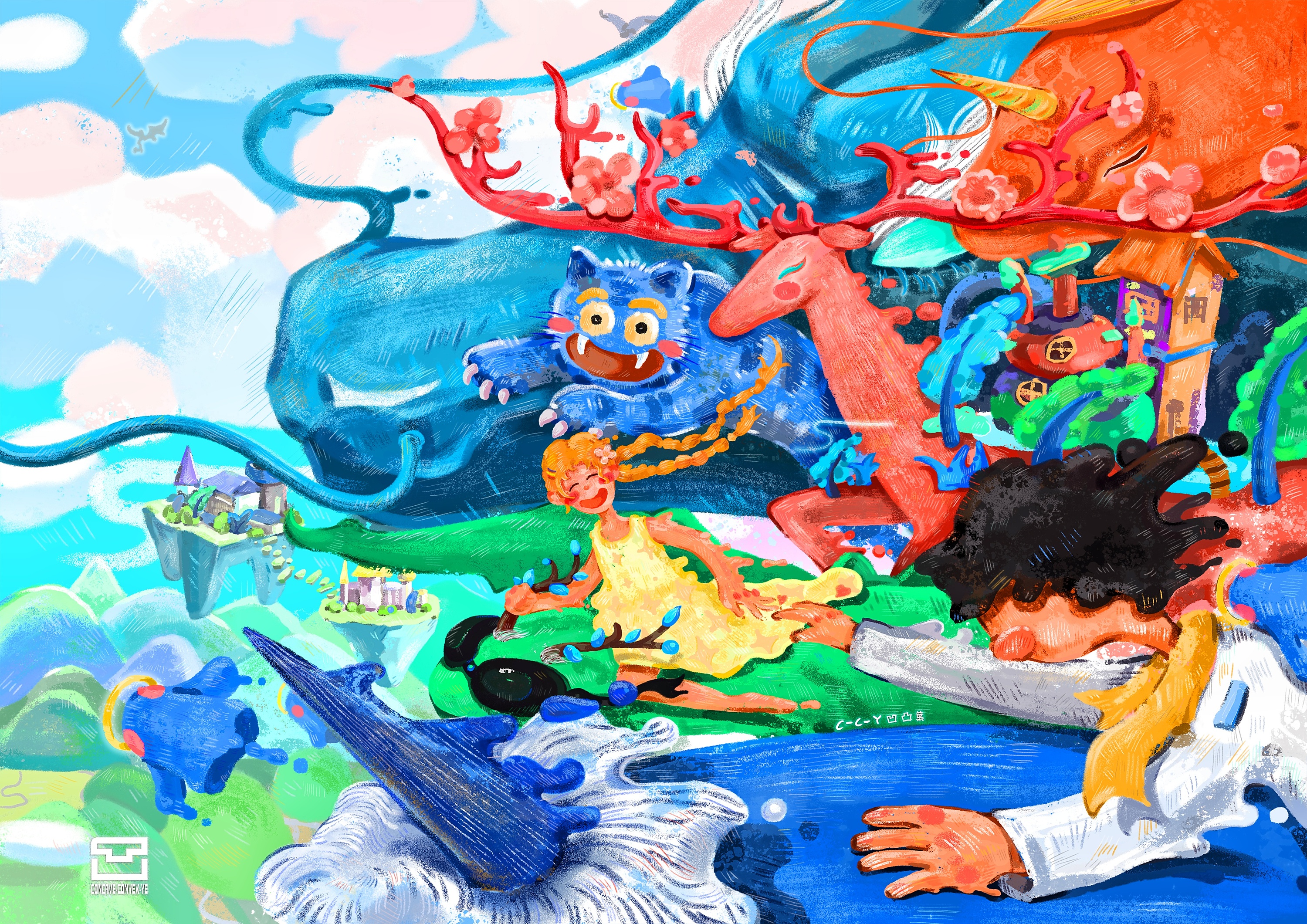 理想国|插画|儿童插画|凹凸叶 - 原创作品 - 站酷 (zcool)