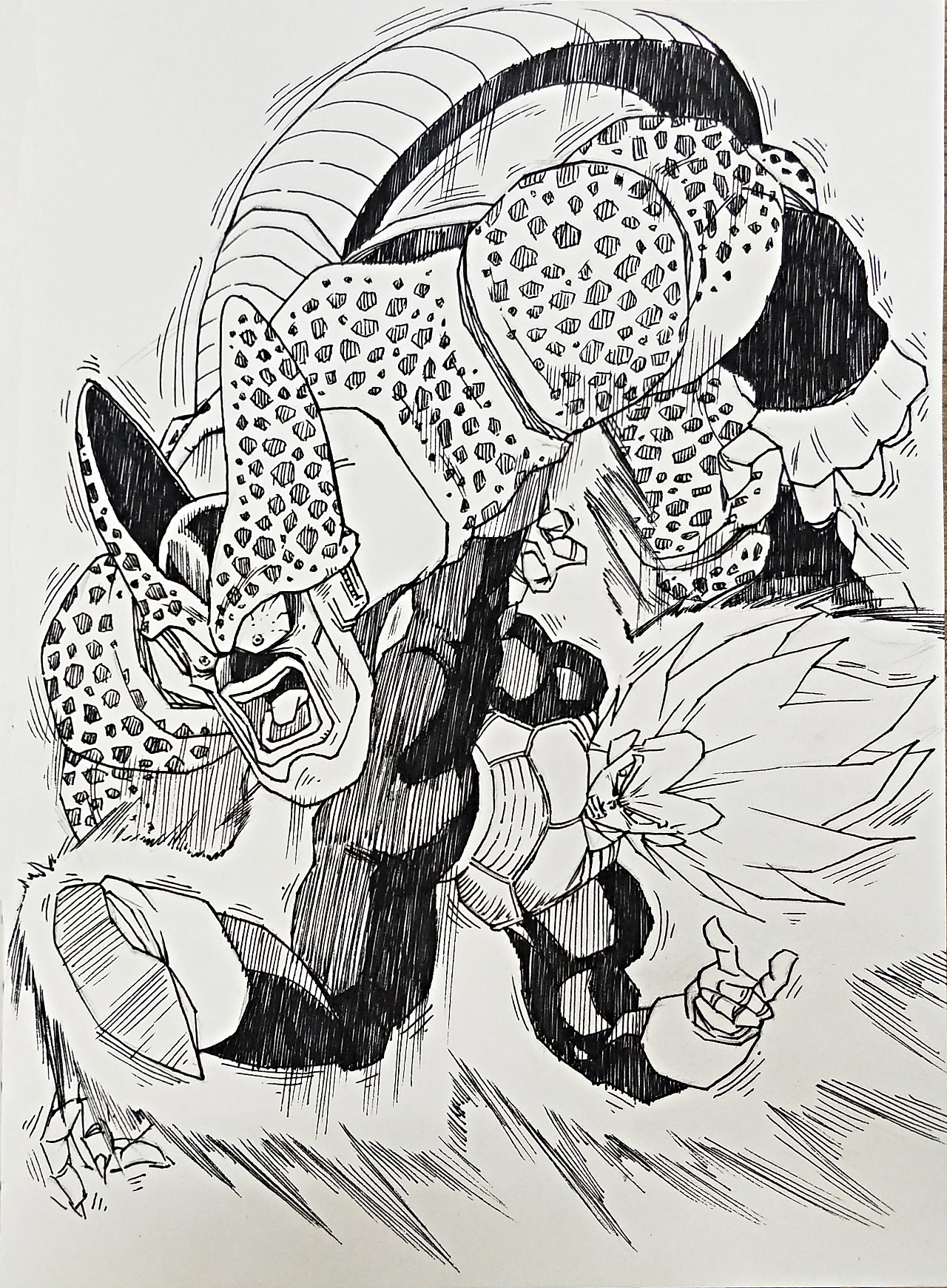 随手画2—沙鲁被贝吉塔虐的狠了