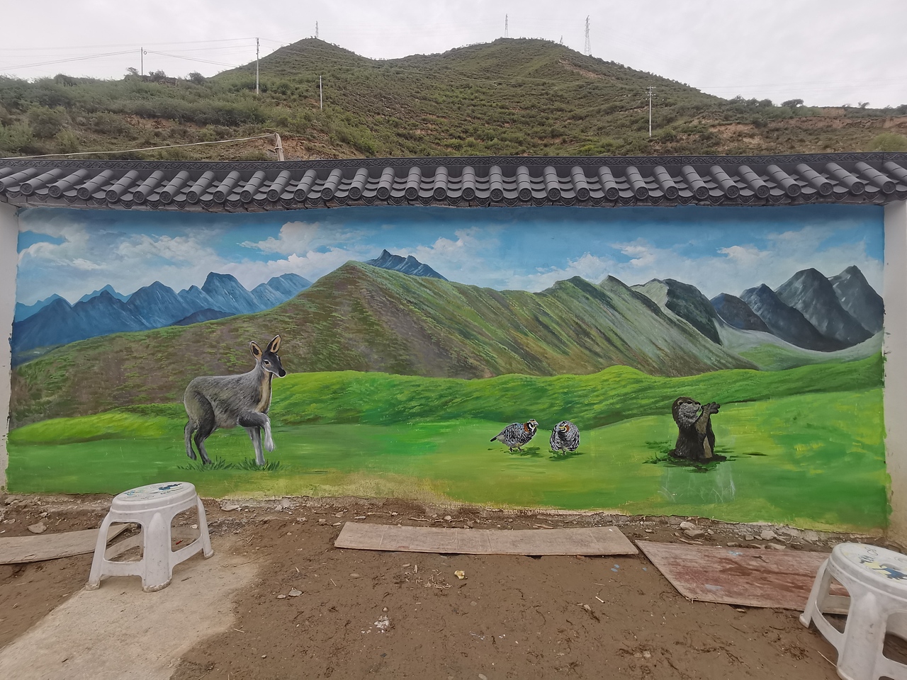 农村墙绘，新农村壁画，乡村壁画，乡村文化，农村壁画（图ZMjU4NjcxMTg0） - 绘画 - 站酷设计师美丽乡村壁画墙绘原创素材 - 站酷ZCOOL