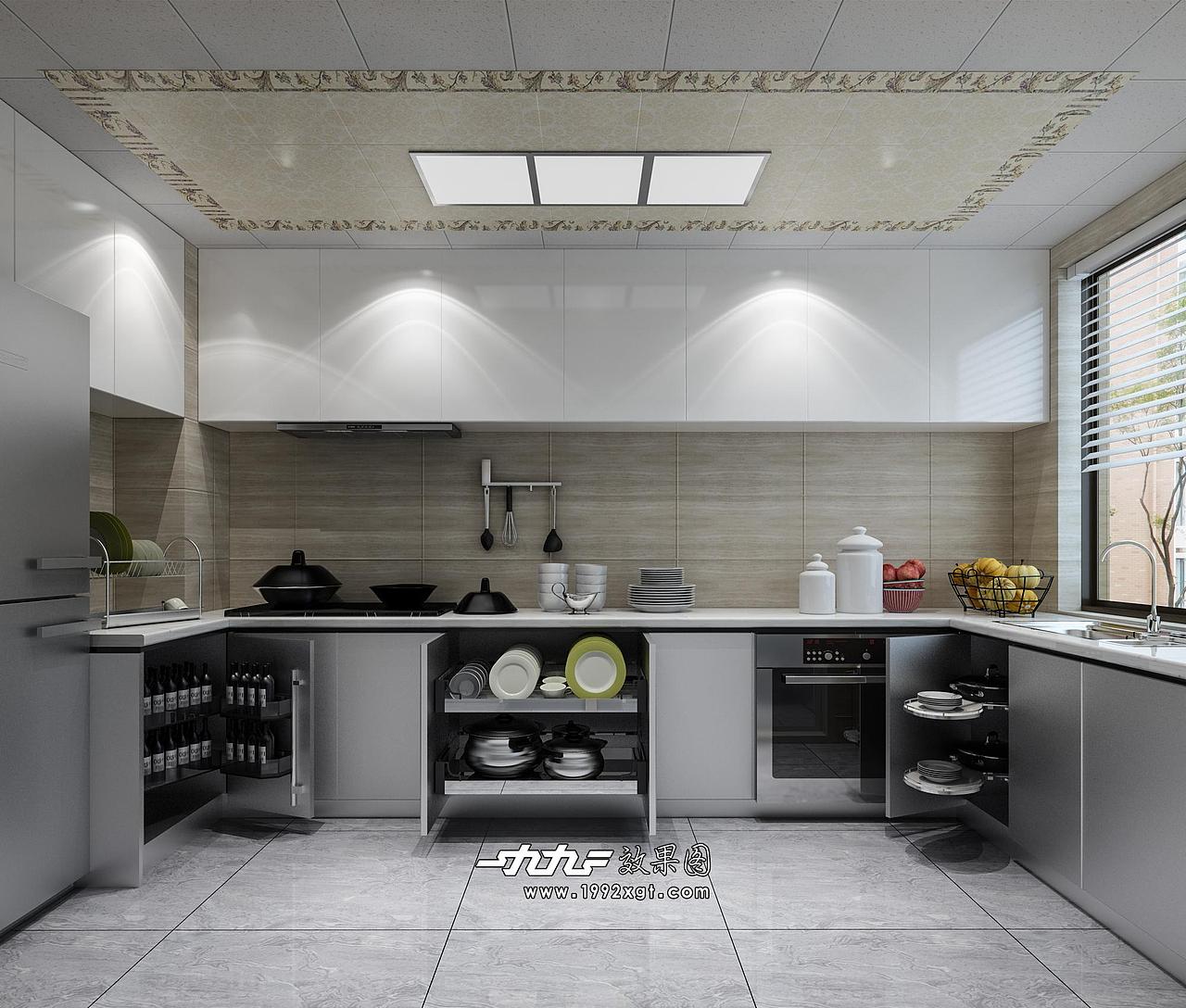 家装厨房设计展示（图ZMTczMDY1MTg4） - 家装设计 - 站酷设计师室内设计表现媛原创素材 - 站酷ZCOOL