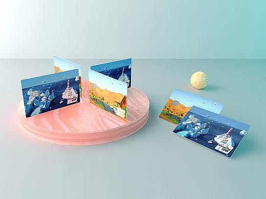lowpoly-海上灯塔&戈壁绿洲