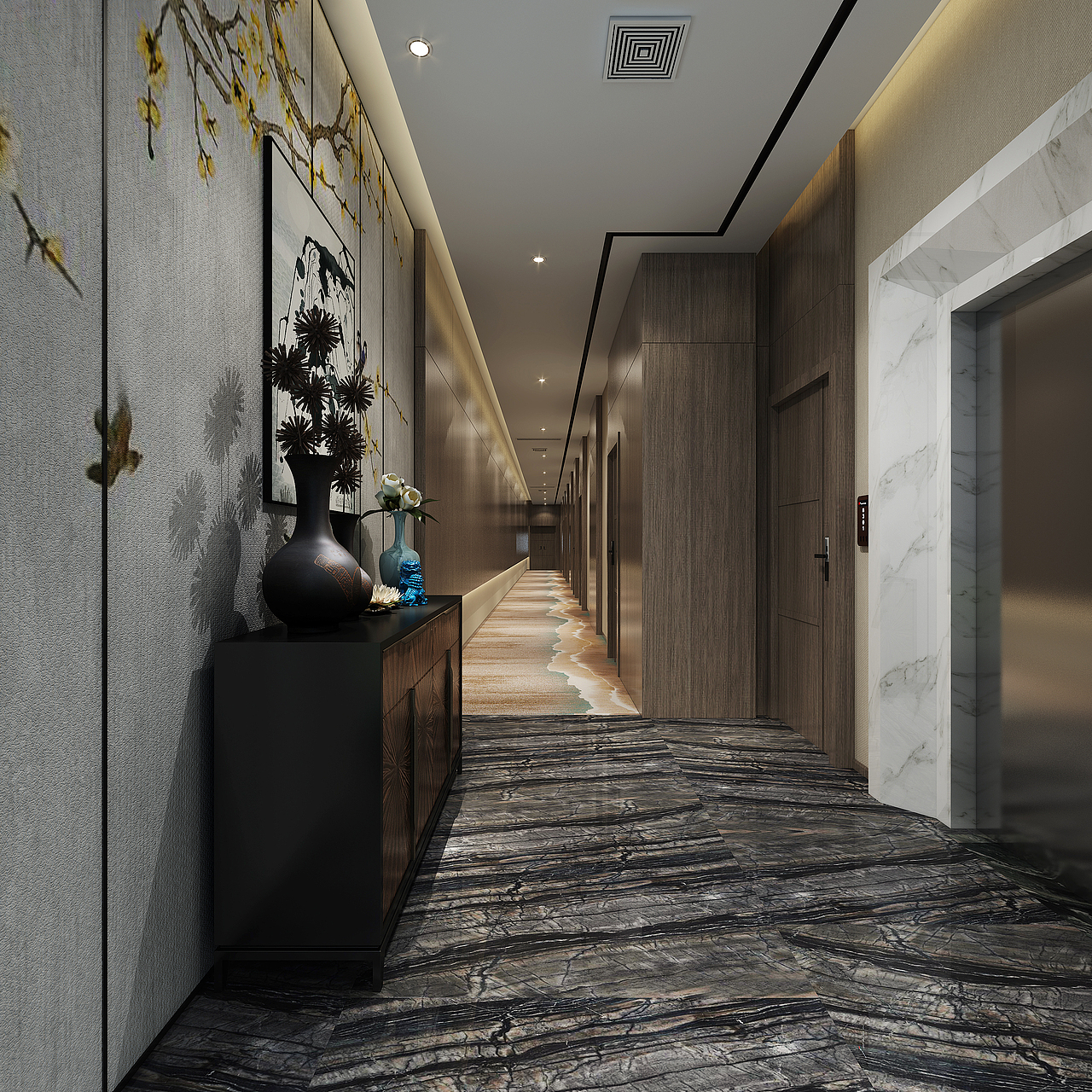 【 雅致-澜庭精品酒店】空间设计（图ZMTE3MDgyODMy） - 建筑设计 - 站酷设计师隐墨东方设计原创素材 - 站酷ZCOOL
