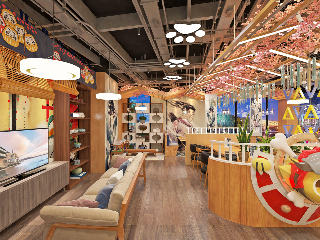 艾奇轻食动漫主题餐厅