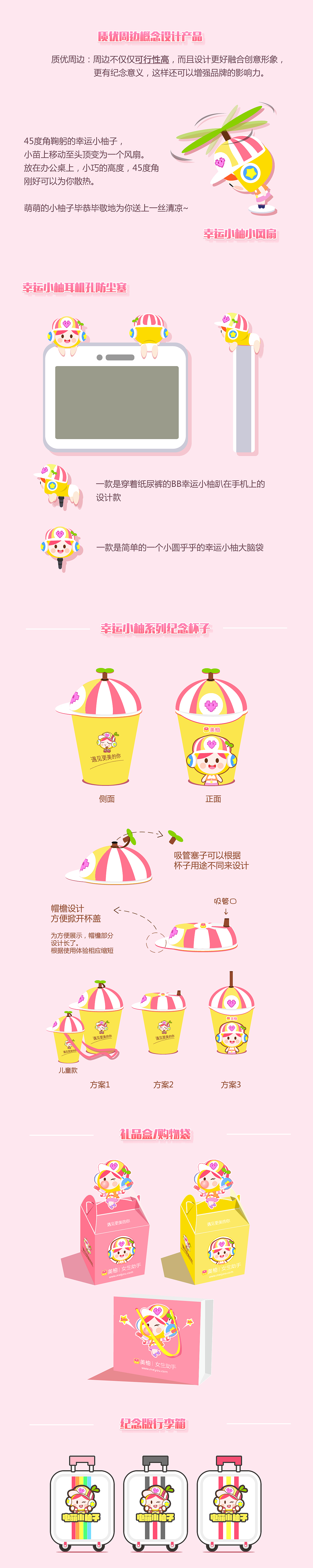 美柚形象创意大赛--电萌小柚子