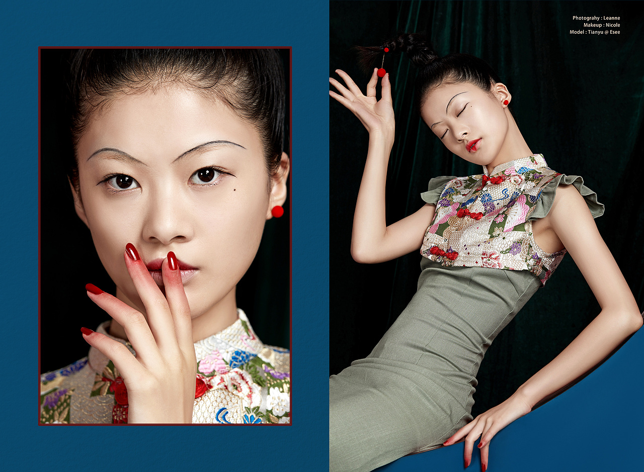 花西子唇膏妆面