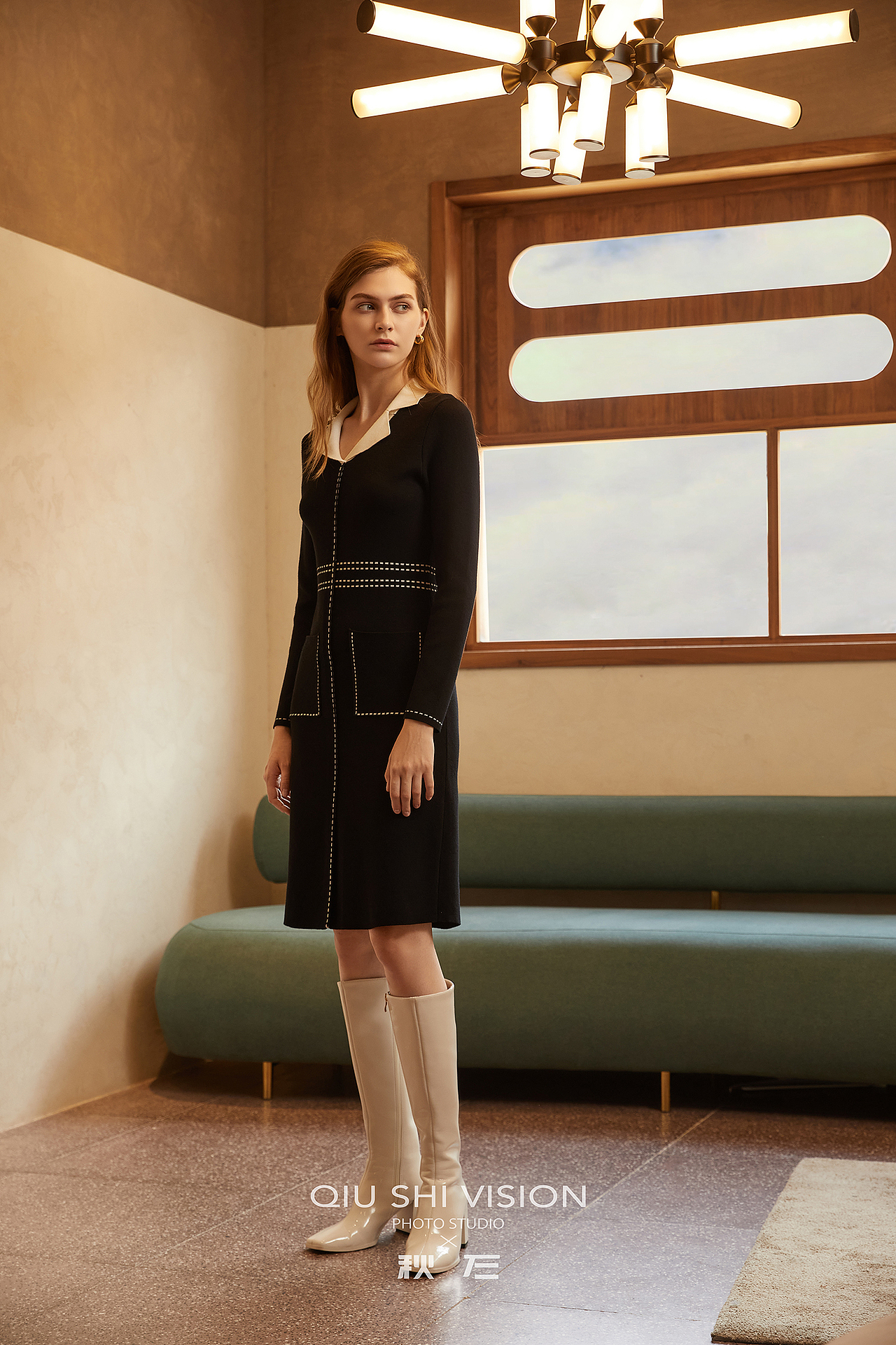 女装秋装拍摄连衣裙套装拍摄prich女装