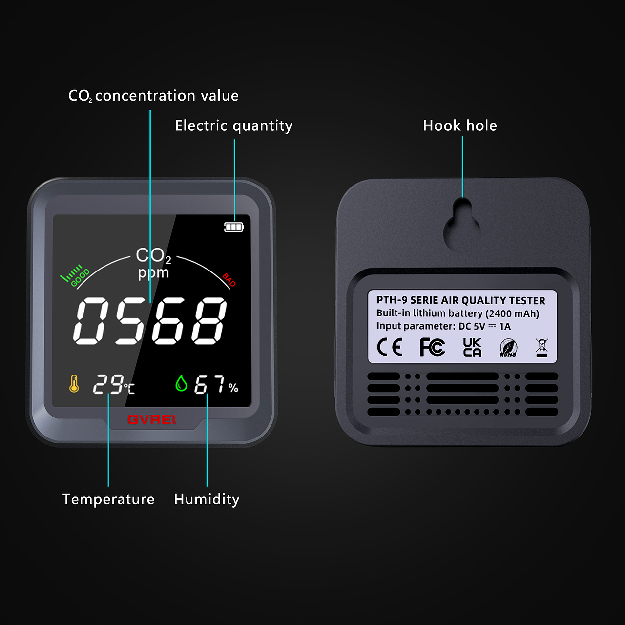 二氧化碳检测仪亚马逊精修
