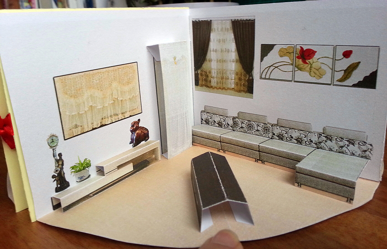 Sweet Home 旋转木马立体书（图ZMTA5MTU0OTYw） - 书籍/画册 - 站酷设计师Sofie立体书原创素材 - 站酷ZCOOL