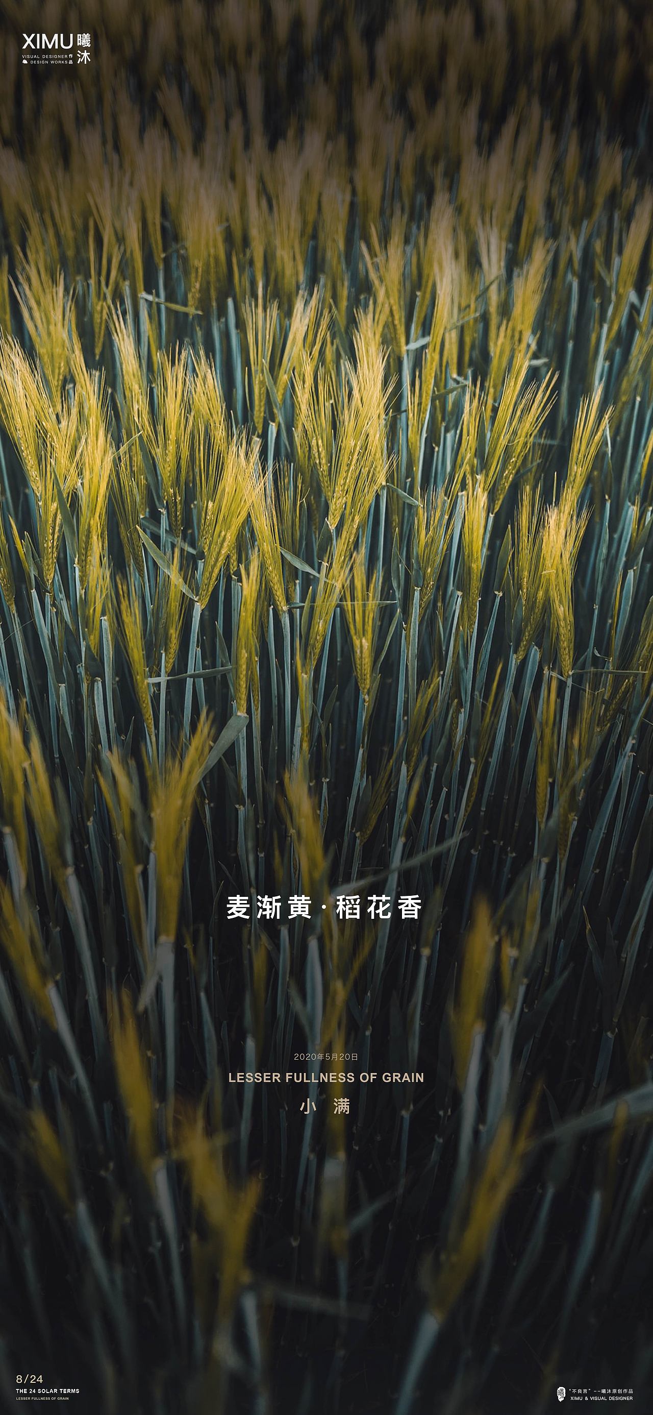 小满+520（2020年）（图ZMjA3NDE1OTQw） - 海报 - 站酷设计师曦沐灬原创素材 - 站酷ZCOOL